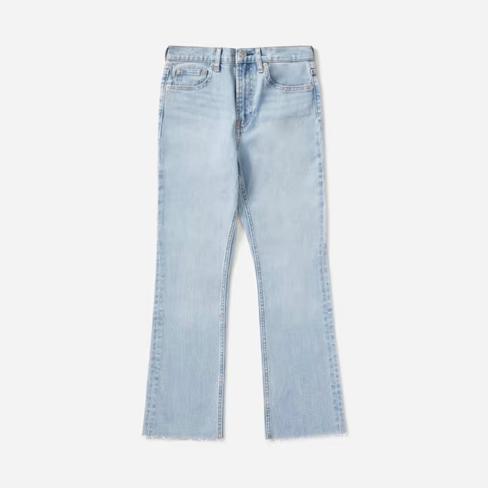 Everlane kick crop jeans / size 26 / light blue wash